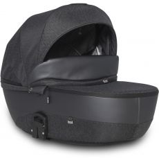 Детская коляска 2 в 1 Riko Nano Pro 06 Carbon (т. серая кожа – черная ткань)